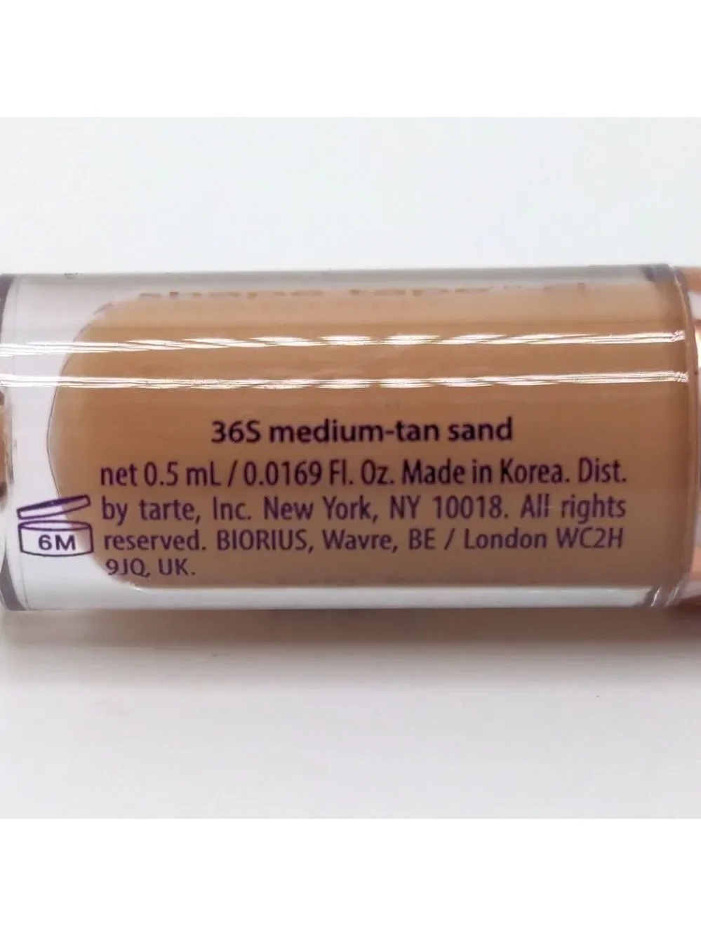 MINI Tarte Shape Tape Radiant Concealer: 36S Medium-Tan Sand